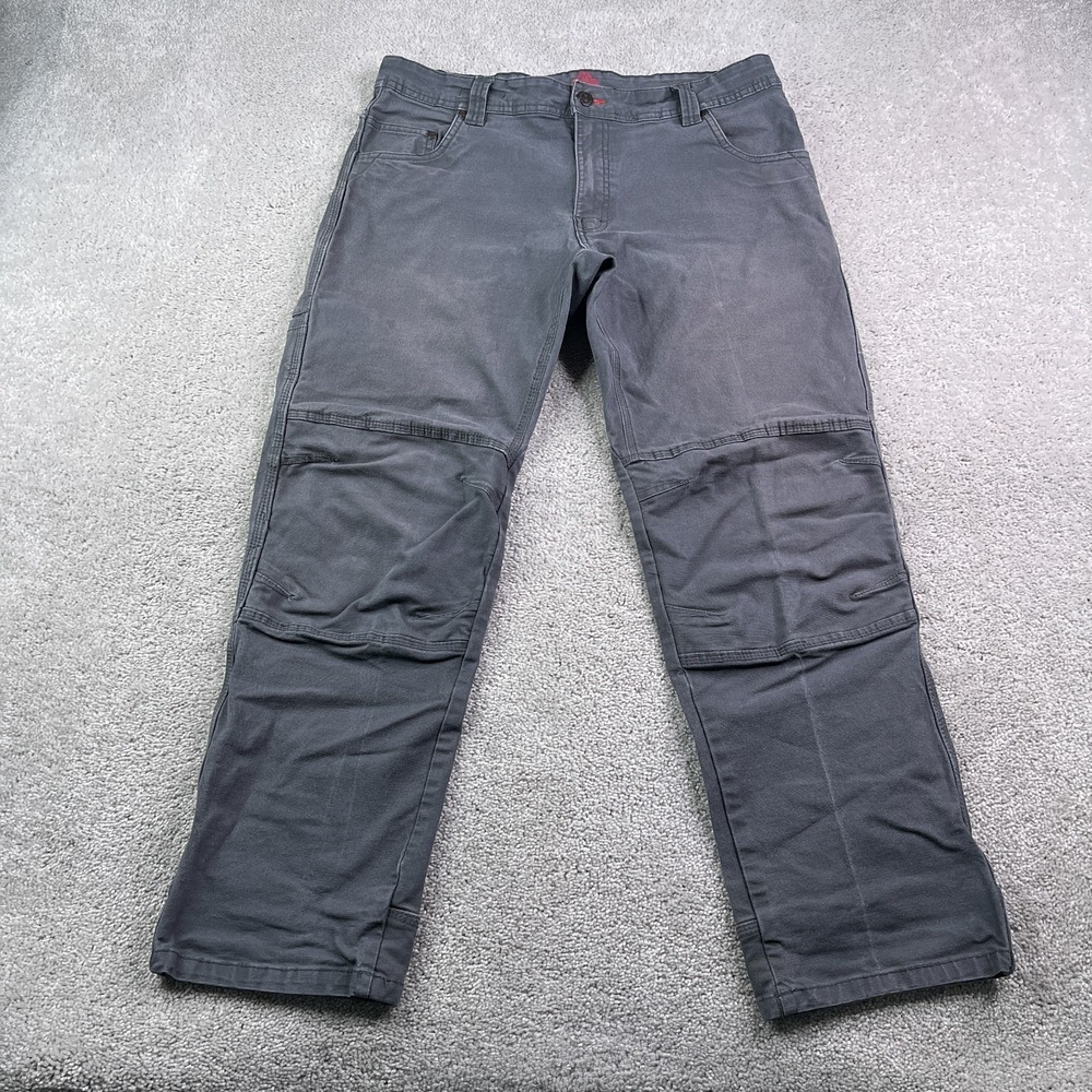 Eastern Mountain Sports EMS‎ Pants Mens 34x30 Grey Canvas Fencemender Rebar